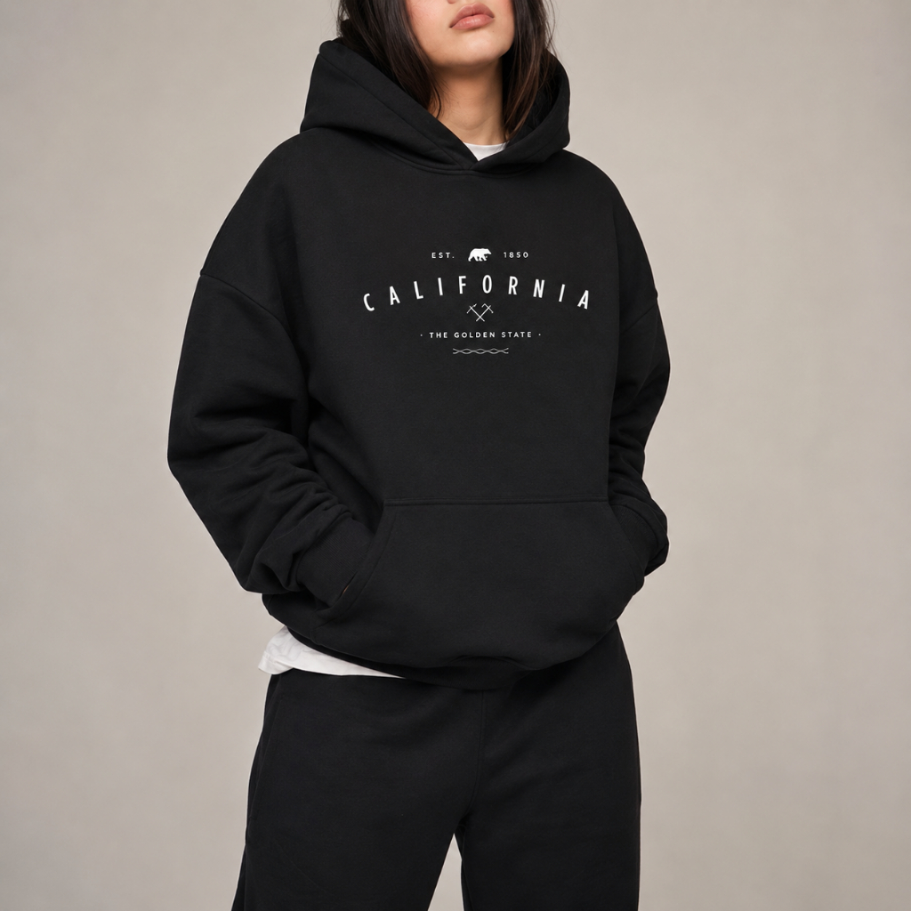 Moletom Canguru Estampado Califórnia Golden State Quentinho  Blusa De Frio Outono Inverno Moda Gringa