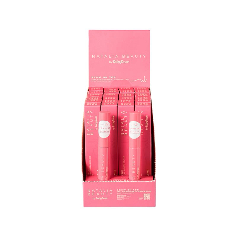 BOX com 24un Cera Modeladora de Sobrancelhas Natalia Beauty by Ruby Rose 4,7ml hbe2507