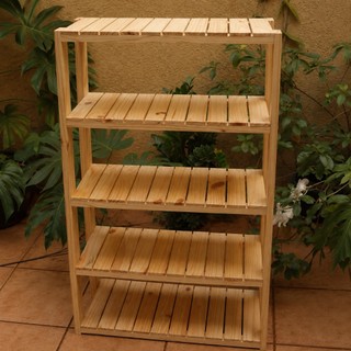 Estante Organizadora 5 Prateleiras Madeira Pinus 120x70cm
