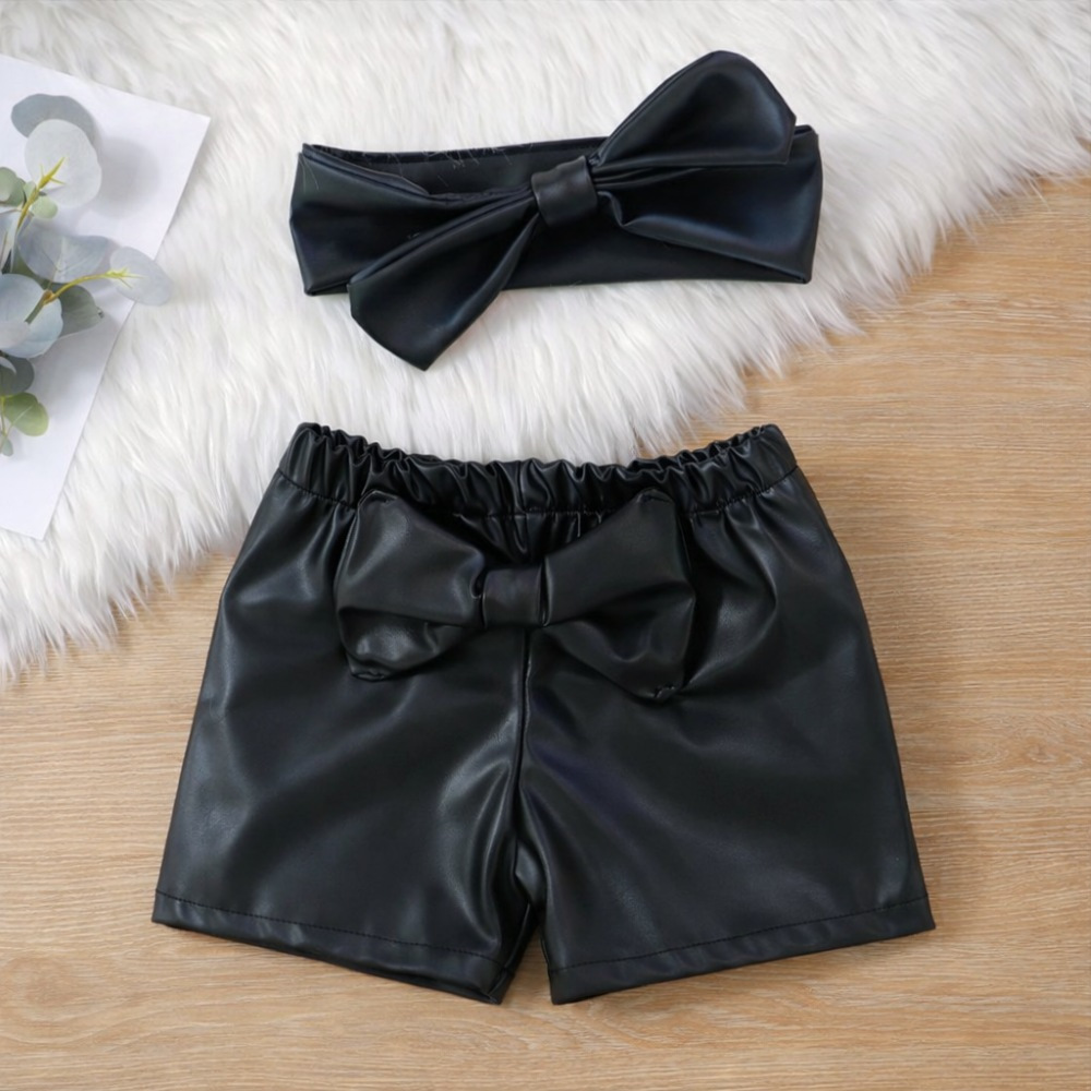 Shorts de Menina Bebê com Faixinha Cabelo Cirrê Roupa Moda Bebê Roupinha Blogueinha infantil Luxo
