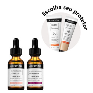 Principia Kit Anti-Manchas c/ Sérum Niacinamida NC-10 + Sérum Mandélico AM-10 + Protetor …