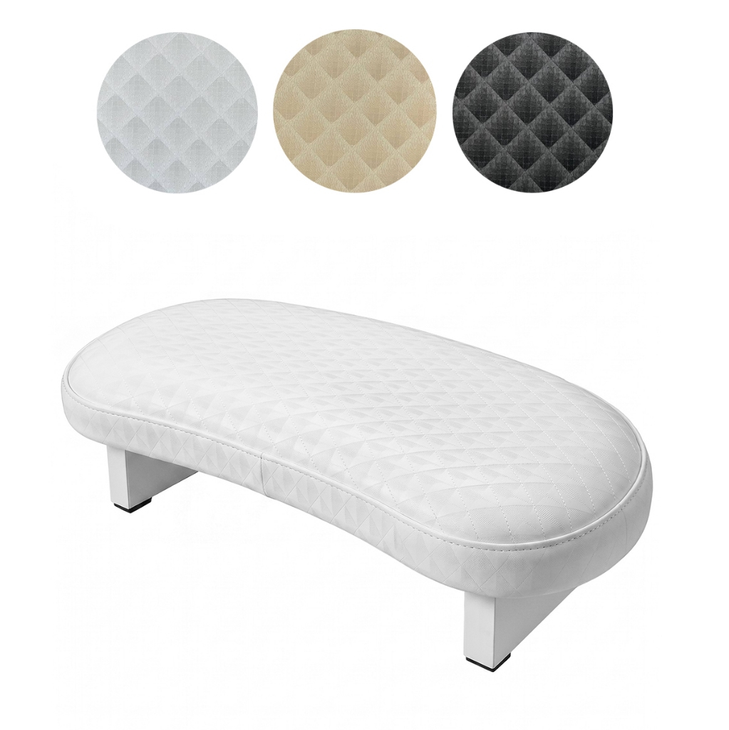 Apoio de Braço Ergonômico Para Manicure Acolchoado Branco Alta Qualidade