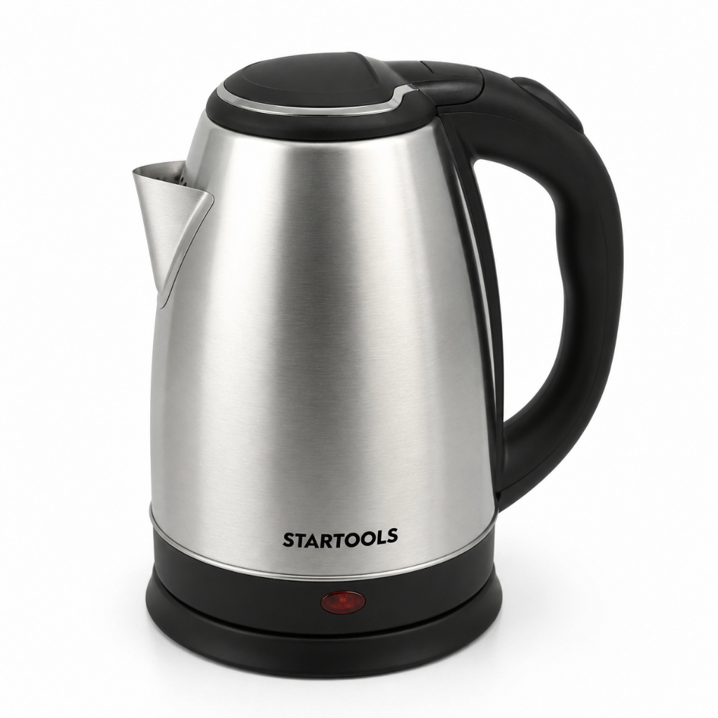 Chaleira Elétrica Inox 2L Base Giratória 360º Desligamento Automático Jarra Água Quente Café Chá