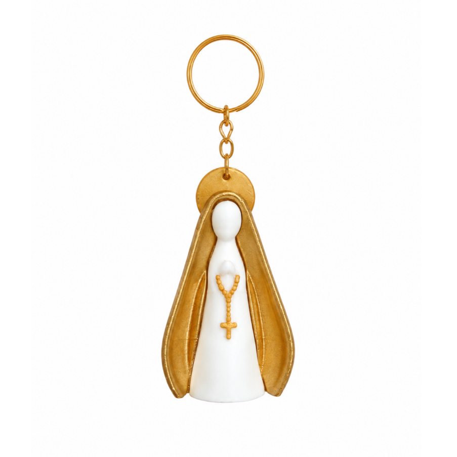 Chaveiro Nossa Senhora Aparecida 3D Religioso Lembrancinha Católica Presente