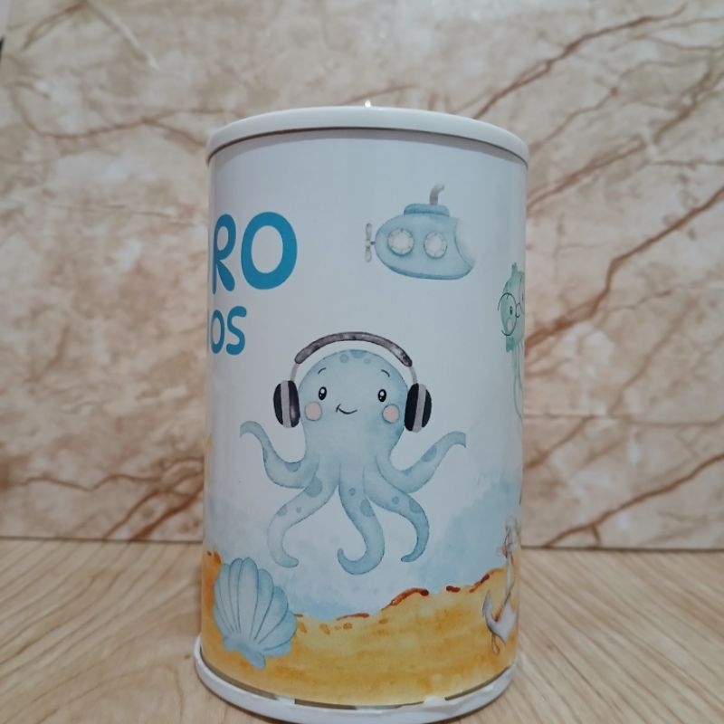 Cofrinhos Personalizados Fundo do Mar 10x6cm | Lembrancinha Festa Infantil | Aniversário