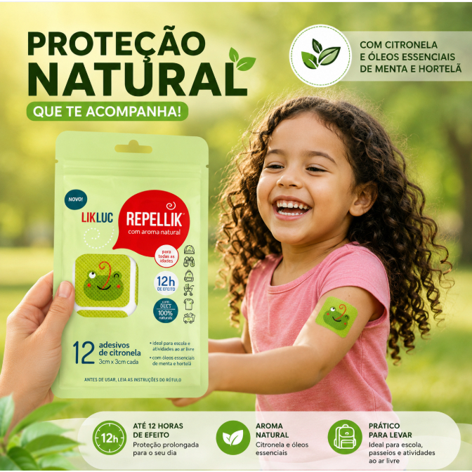 Repelente Infantil Xo mosquito Adesivo Repelente Bebe Recem Nascido Crianca