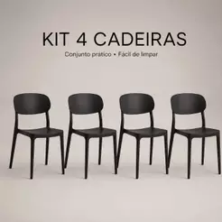 QUEIMA DE ESTOQUE kit Cadeiras Nana Elegante com Estrutura Resistente