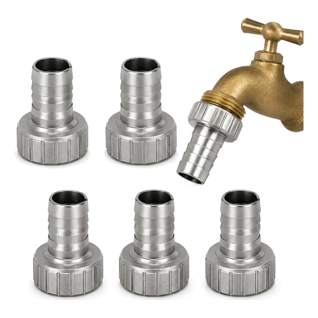 Kit Jogo Bicos Para Torneira Em Metal 1/2 - 3/4 Pol. 12 Unidades Prático Resistente