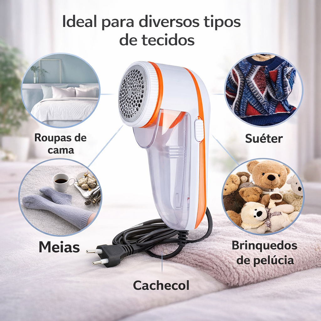 Papa Bolinha Tira Pelo De Roupa Elétrico 110v/220v