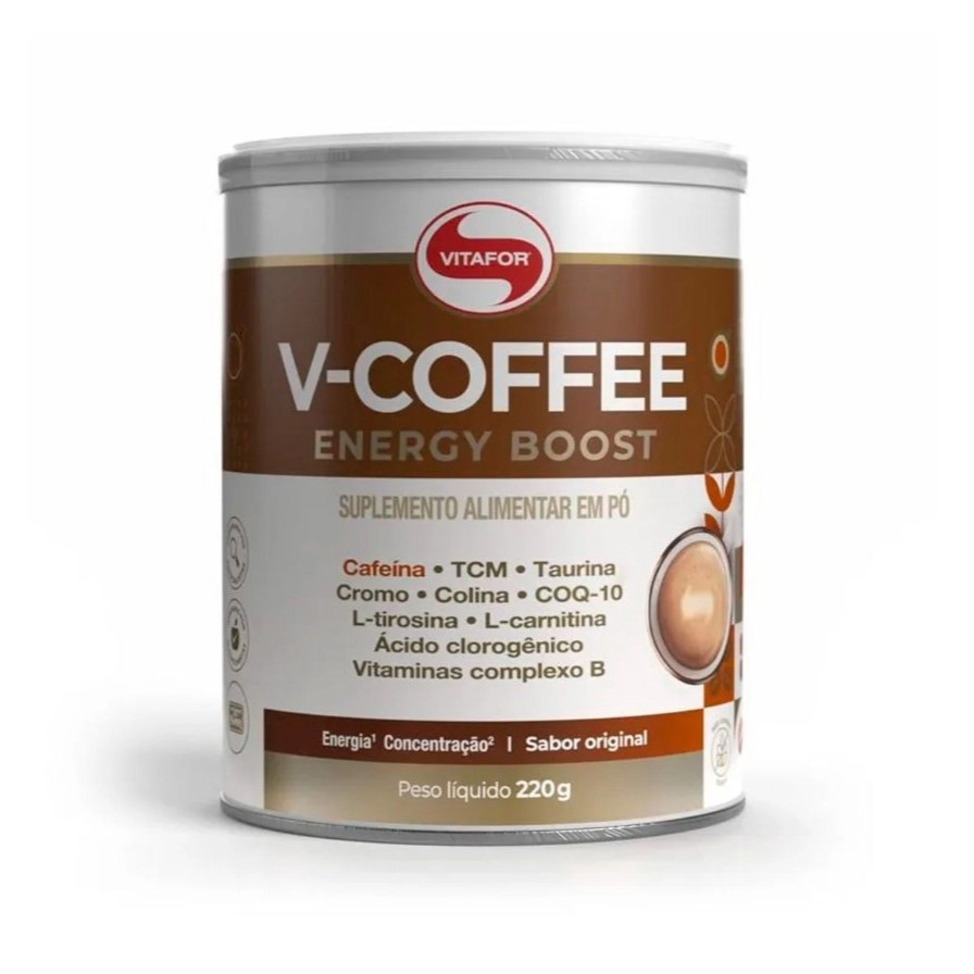 Suplemento V-coffee Energy Boost 220g Vitafor