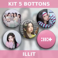 Bottons Illit - broche alfinete boton bottom button pin