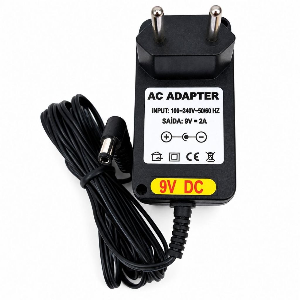 Fonte Compativel Rotuladora Brother Pt-80 H110 9v 2a Bivolt