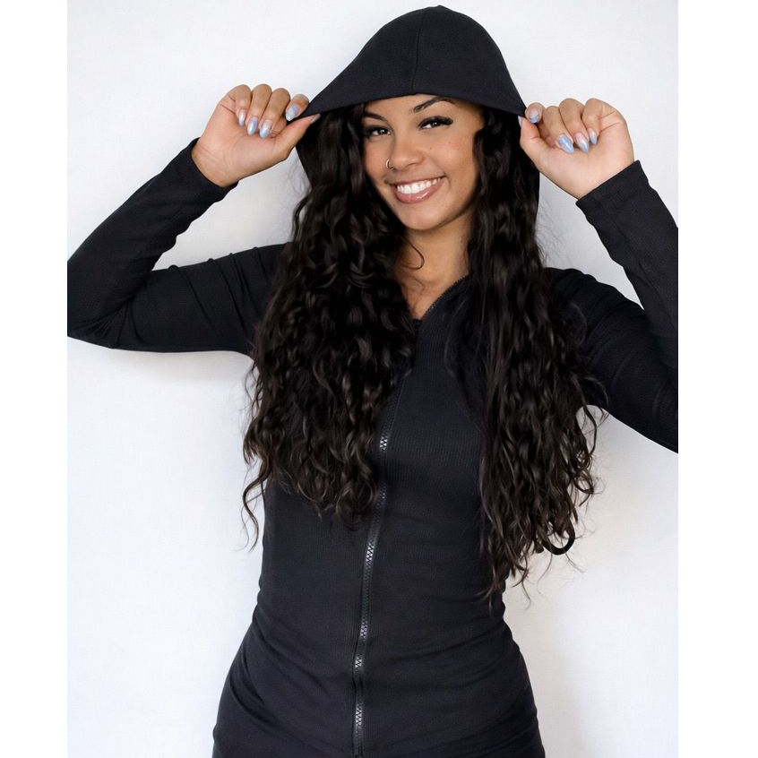Casaco Feminino Blusa Frio  Ribana Fitness Manga Longa Premium Academia Inverno Caminhada Corrida com Capuz