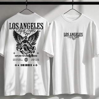 Camisa Camiseta Los Angeles Angels Unissex Streetwear Premium Algodão Casual  EUA Moda Urbana Estampada - não oversized