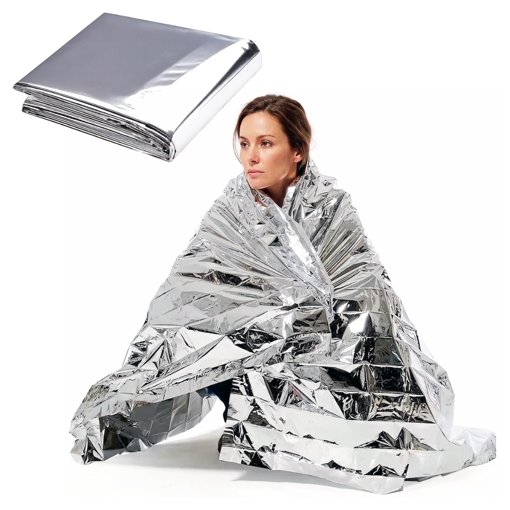 Manta Cobertor Térmico Alumínio Isolante Corporal 130x210cm