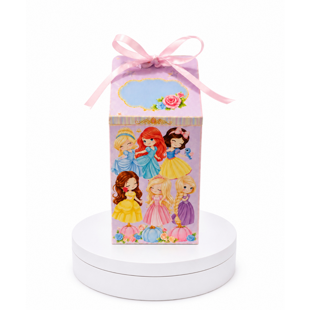 Caixinhas Princesas Cute Baby | Caixa Milk Personalizada | Lembrancinhas Aniversário Infantil | Fazemos Todos os Temas