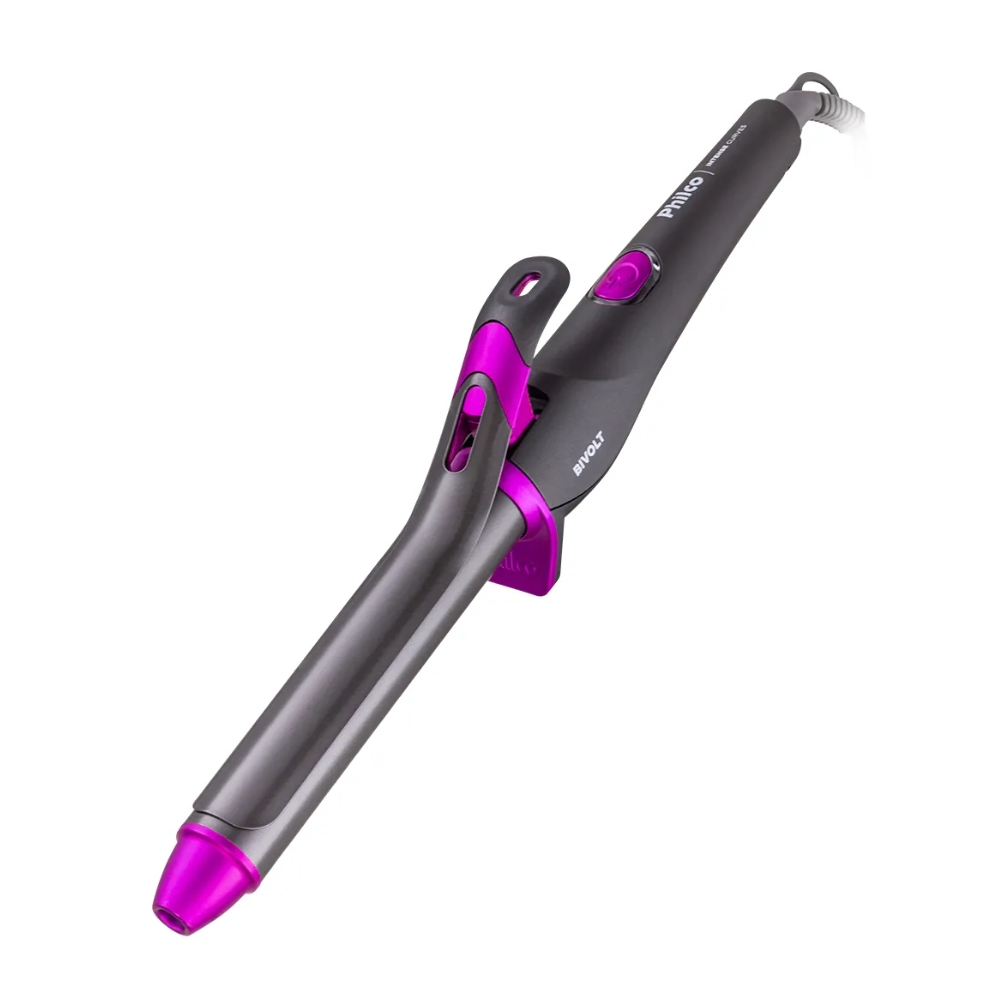 Cacheador Philco Intense Curves 55w Bivolt, 25mm, Cerâmica, Íons Tourmaline 220°C PEC15