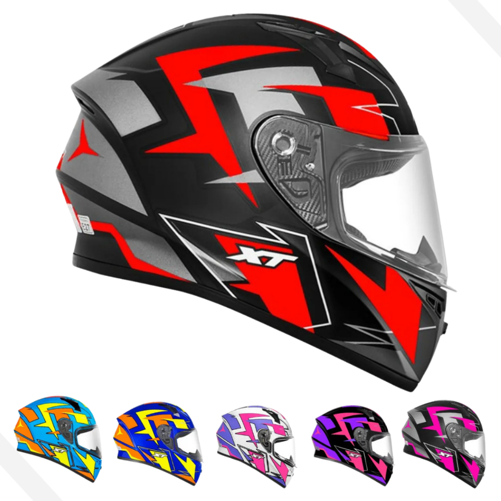 Capacete Ebf Xtroy Crush Moto Preto Ff 526 Feminino Masculino