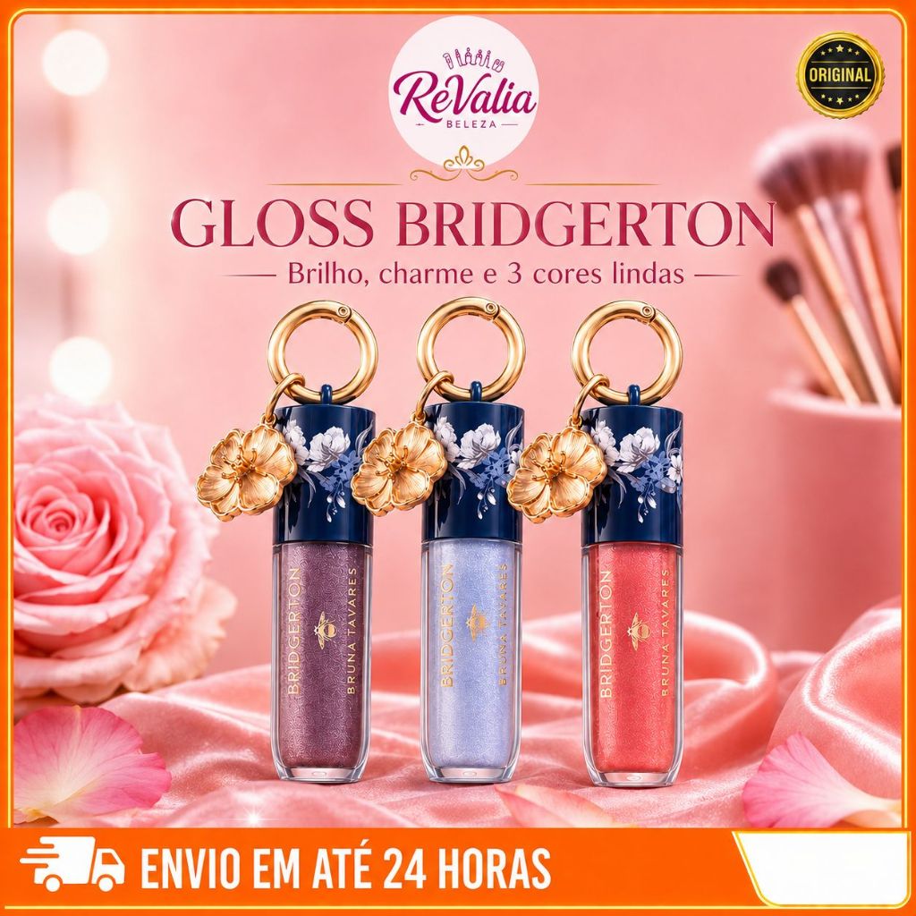 Gloss Labial Bridgeton Bruna Tavares Edição Especial Brilho Intenso Efeito Luminoso