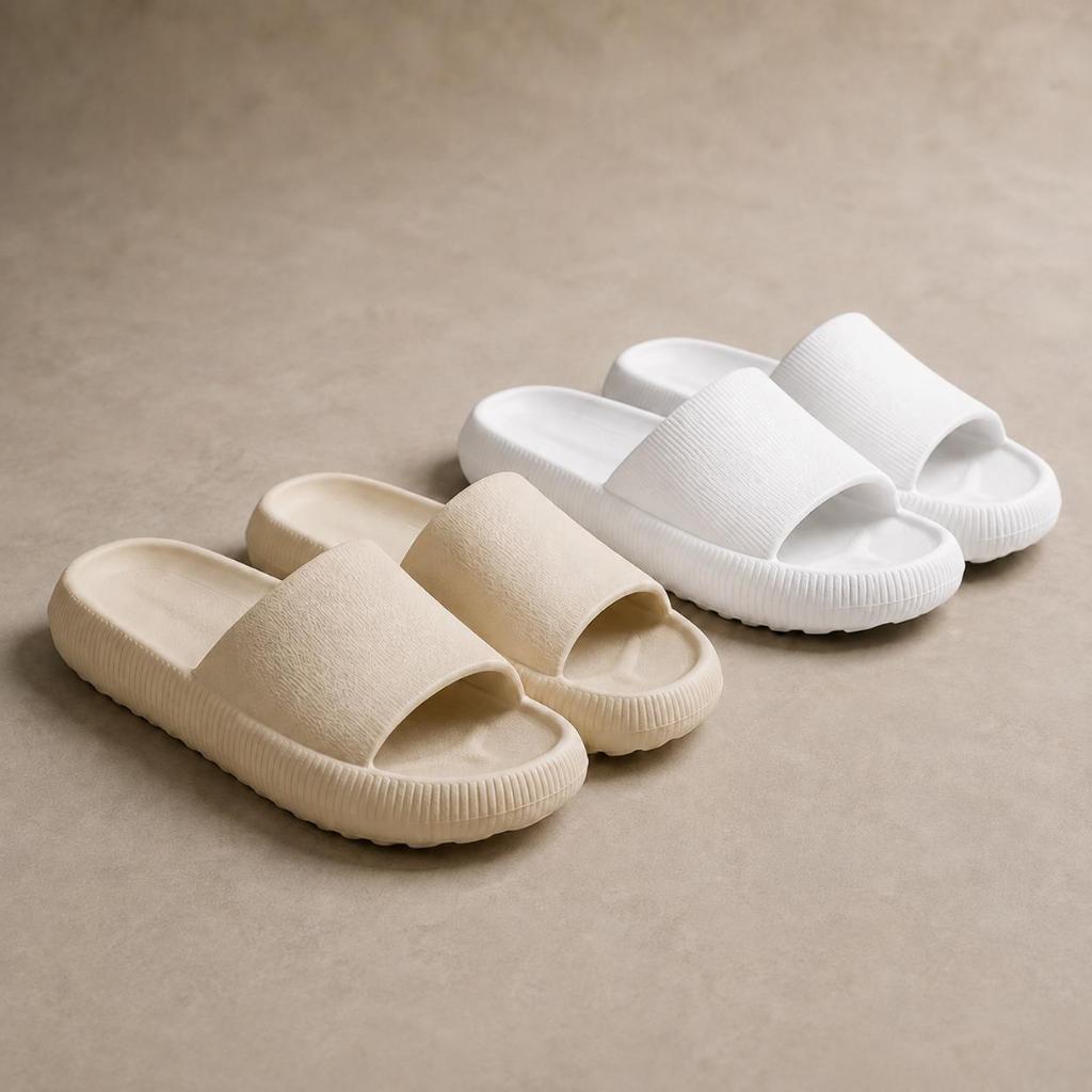 Chinelo Nuvem Kit com 2 Pares Slide Unissex Feminino Masculino Super Confortável Macio Leve Antiderrapante