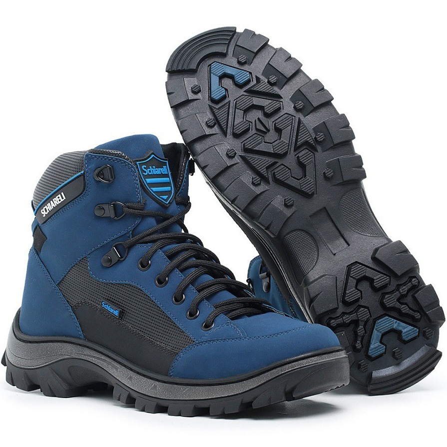 Bota Masculina Coturno 2190 Cores Adventure Em Sintético Trilha Esportes Unissex Atacador Sola Borracha