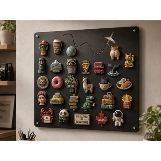 Mural Painel Magnético Marque Seus Destinos Países Visitados  Porta Ímãs De Viagem | Lembrancinhas
