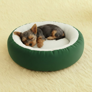 Caminha Redonda Pets Sherpa para Cães e Gatos Macia 50x50 cm Quente Confortável Cama Pet Com Pelinho