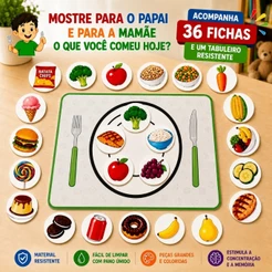 Jogo educativo tabuleiro Desenvolvido por Psicopedagogas Alimentação saudável