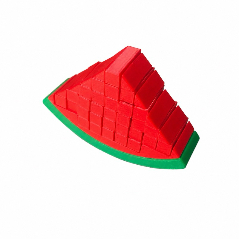 Melancia Sensorial Articulada Comidinha Criativa Interativa Brinquedo Fidget Toy ASMR Autismo TEA Faz De Conta Infantil