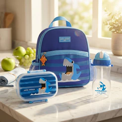 Kit Lancheira Térmica Infantil Jacki Design Garrafa 460ml Pote 400ml Escolar e Passeio