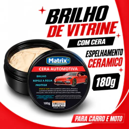 Cera Automotiva Espelho Cerâmico – Brilho intenso, Repele Água, Proteção Sol e Chuva