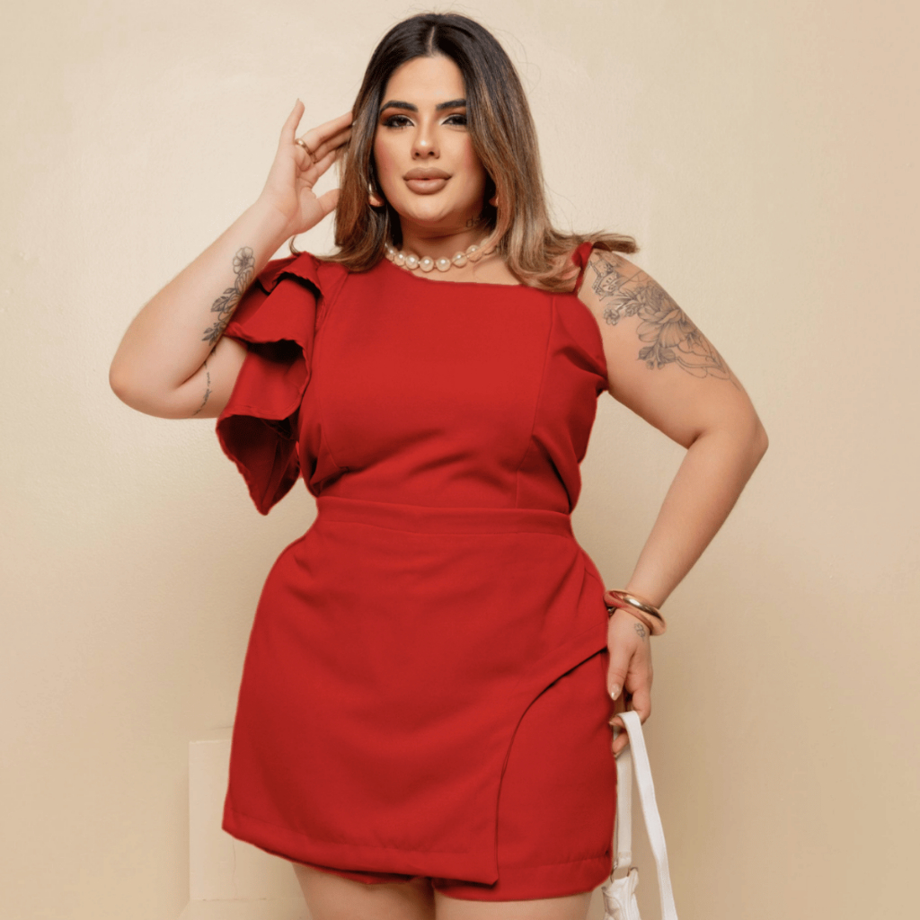 Conjunto Plus Size Alfaiataria Premium Feminino Elegante Sofisticado Festa Social Luxo Primavera Verão Natal 2026