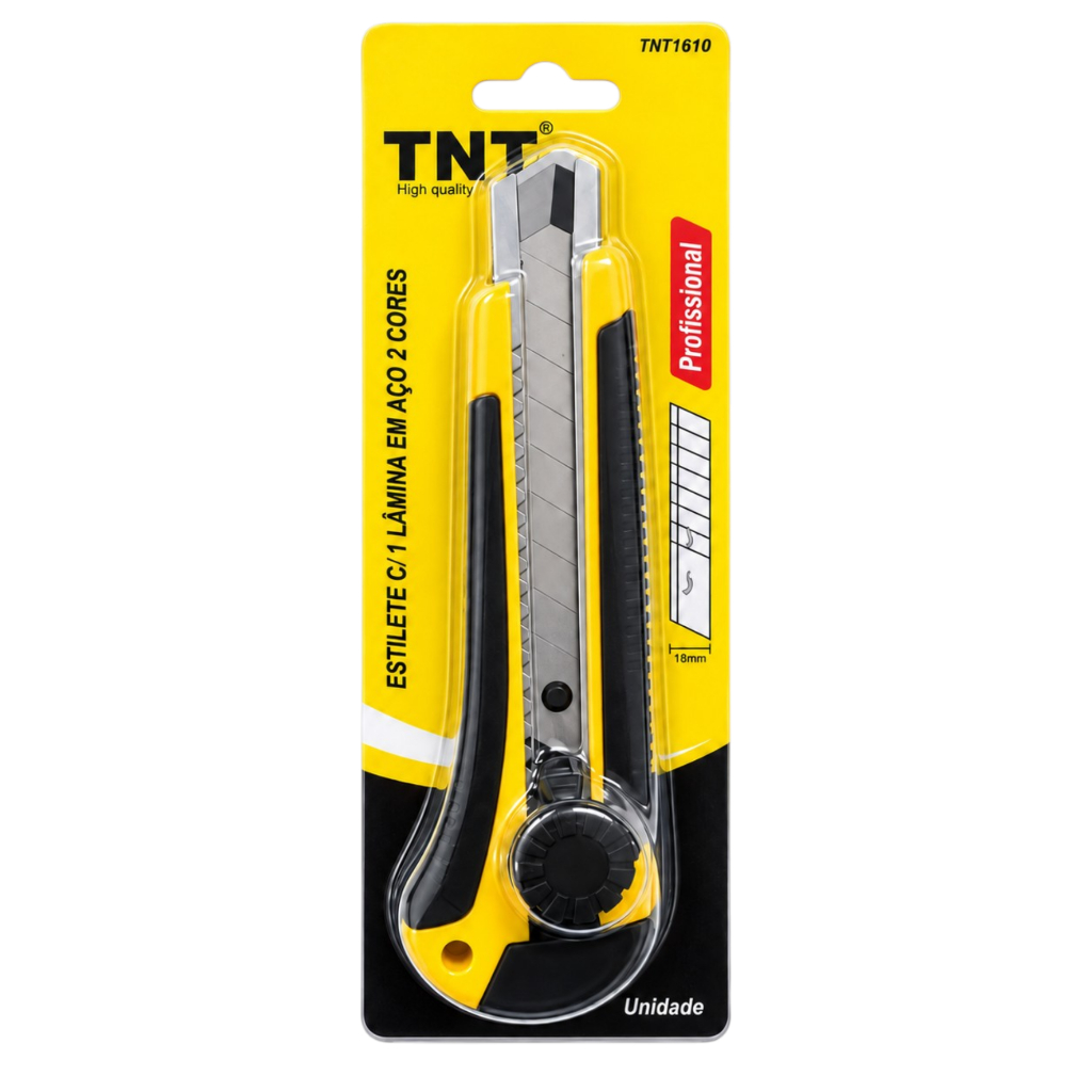 Estilete Profissional Emborrachado 18mm Rodel TNT