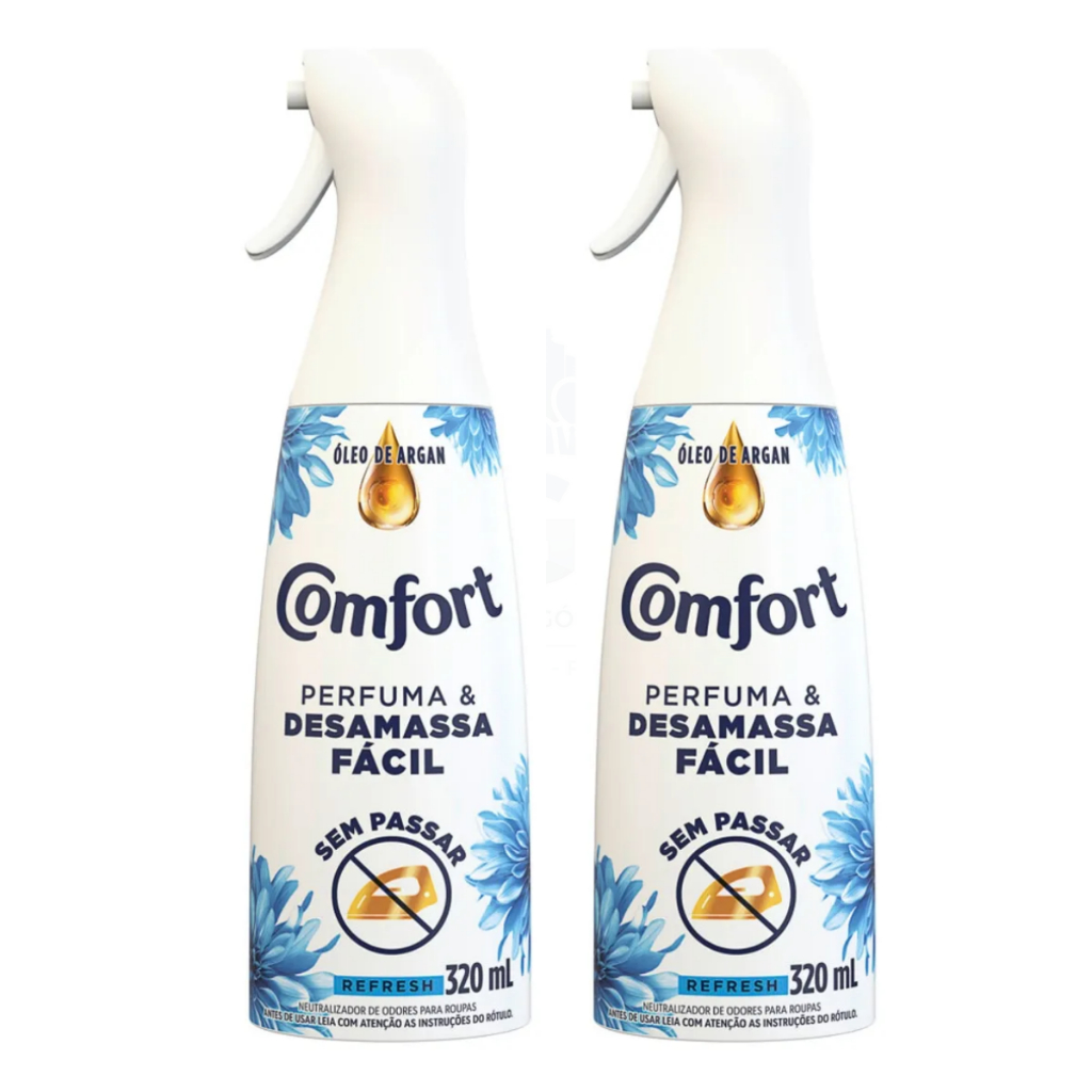 Comfort Spray Desamassa Roupa Refresh 320ml Neutraliza Odores