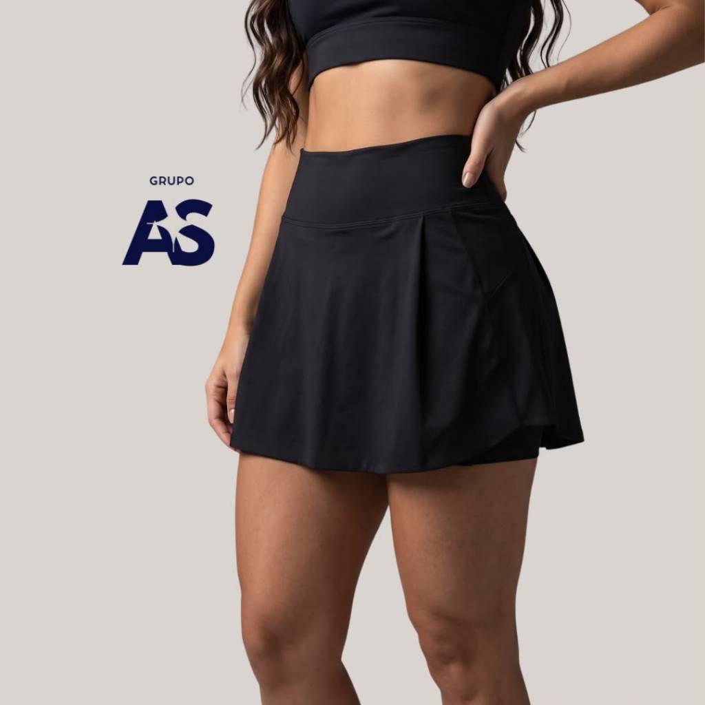 SHORT-SAIA FEMININO CINTUTA ALTA COM SHORTS INTERNO CONFORTÁVEL — imagem 2 de 2