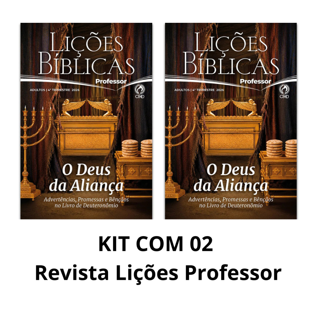 KIT COM 02 Revistas Lições Bíblica Adulto Professor 4º Trimestre 2026