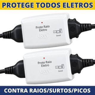 Protetor Contra Raios Surtos Picos 110V ou 220V Eletrodomésticos TV Geladeira Micro-ondas