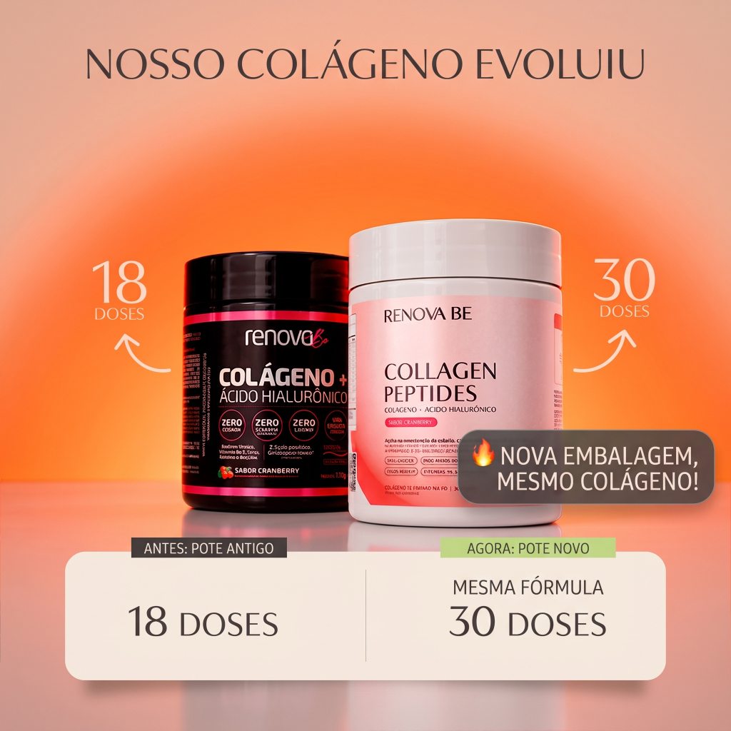 6 Collagens Peptides Renova Be Verisol com Ácido Hialurônico 180 Doses — imagem 2 de 2
