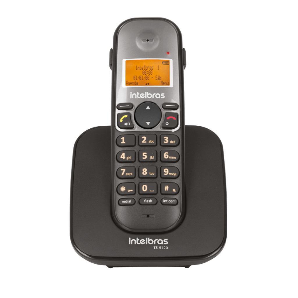 Telefone Sem Fio Digital Intelbras TS 5120 Preto