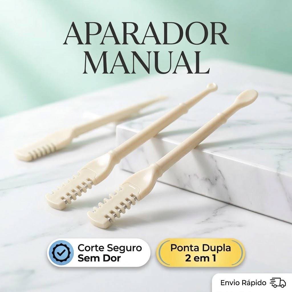 Aparador De Pelos Manual Nasal Ponta Dupla 360° Removedor Pelos Nariz Orelha Lavável Reutilizável