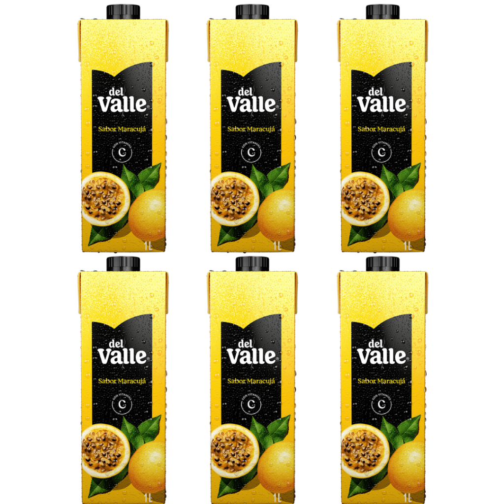 SUCO DEL VALLE MARACUJA 1L 6 UNIDADES