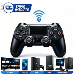 Controle joystick sem fio Playstation Dualshock PS4 Wireless Controller, Gamepad, Joystick, Compatible with Ps4