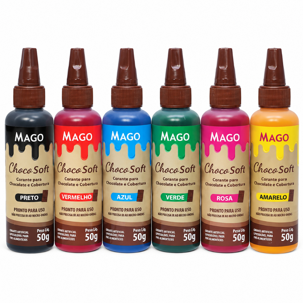 Corante Choco Soft Para Chocolate e Cobertura 50g Mago