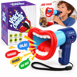 Megafone Infantil Muda De Voz Brinquedo Divertido Crianças