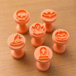 Kit Carimbos para Brigadeiro Doces Docinhos Festa Confeitaria Halloween Dia das Bruxas Festas à Fantasia Doces temáticos