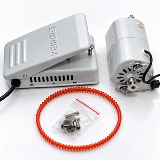 Motor Para Máquina De Costura Doméstica 110v/220v Completo Com Pedal E Correia