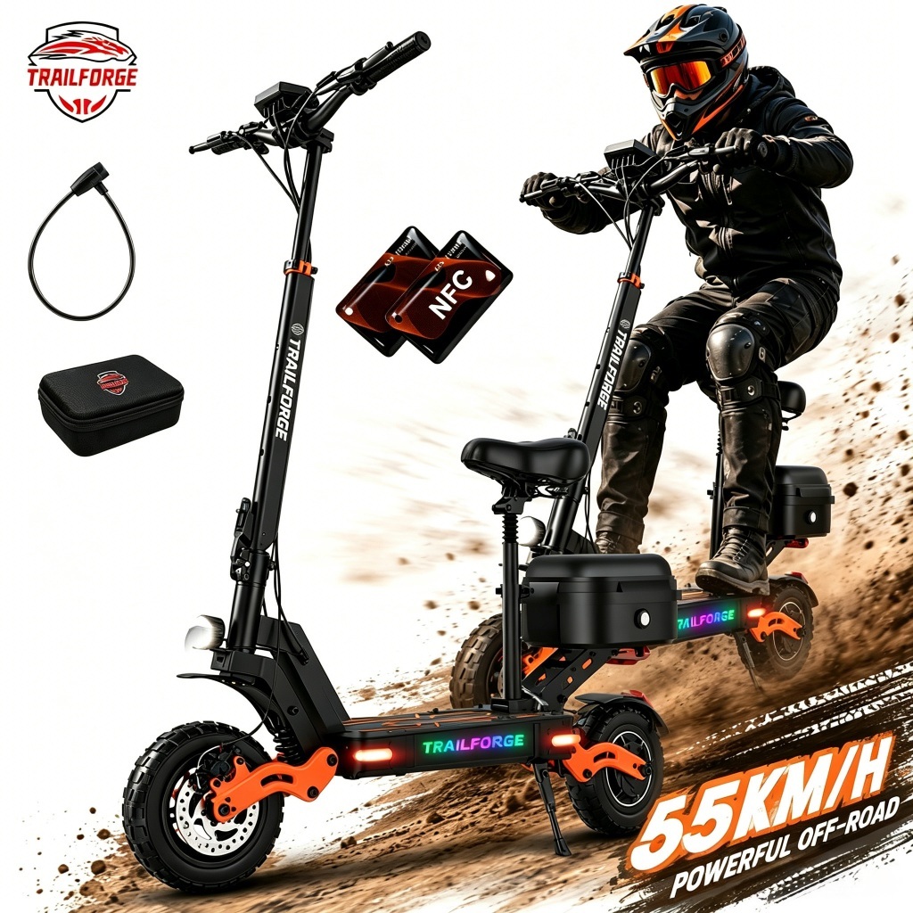 Patinete Elétrico Trailforge-G1 1000W - 55km/h Off-Road