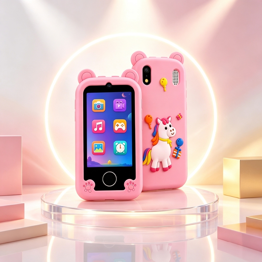 Telefone Celular Para Crianças Com Câmera Jogos Música Vídeos Touch Brinquedo Educativo Infantil Digital