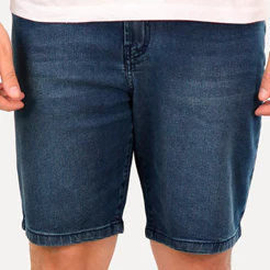 Bermuda John John Jeans Masculina Clássica Cartagena Azul Médio
