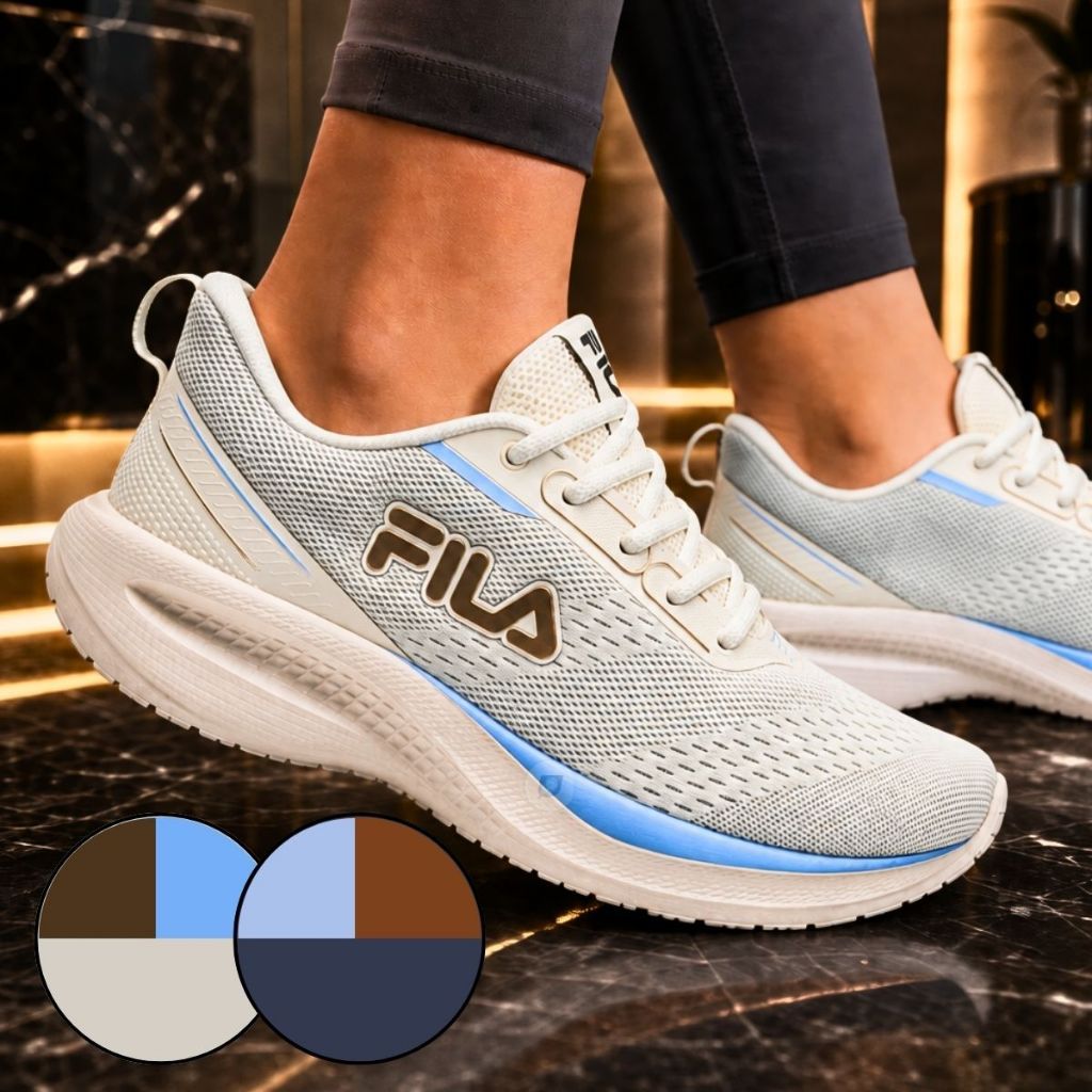 Tenis feminino Fila Rise Up Esportivo Corrida Treino Caminhada Leve Resistente Confortável - Original